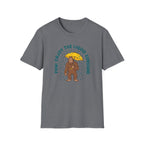 PNW Enjoy the Liquid Sunshine Bigfoot T-Shirt | Rain Umbrella Illustration