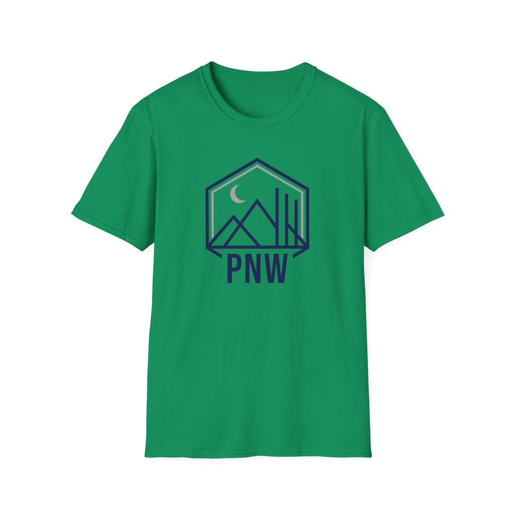 PNW Mountains Tee | Pacific Northwest camping badge