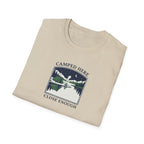 Camped Here Close Enough | T-Shirt, Canoe Lake Camping Graphic