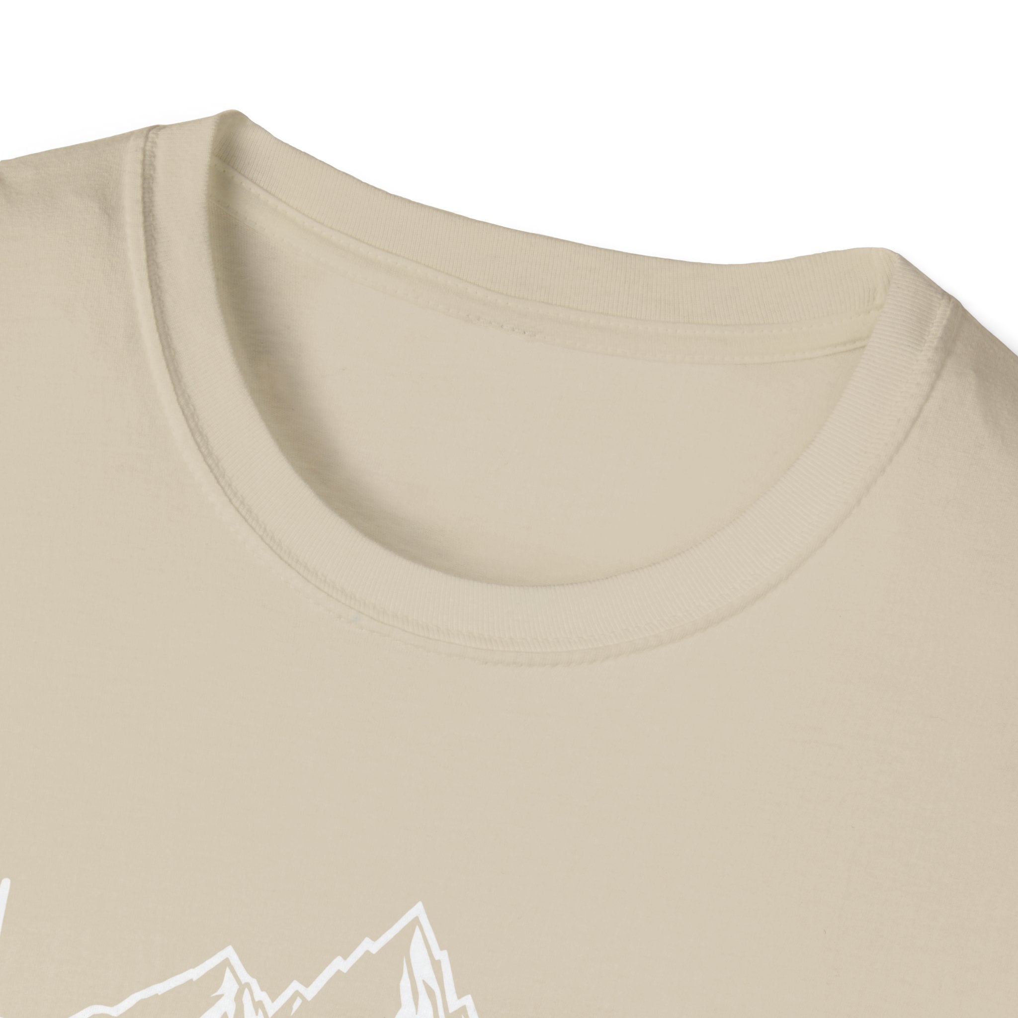 Mountain Heartbeat T-Shirt — Minimalist Mountain ECG Tee for Hikers & Outdoor Lovers