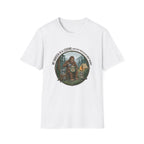 Dad is a Legend Camping T-Shirt | Bear, Campfire, Tent Cabin Illustration