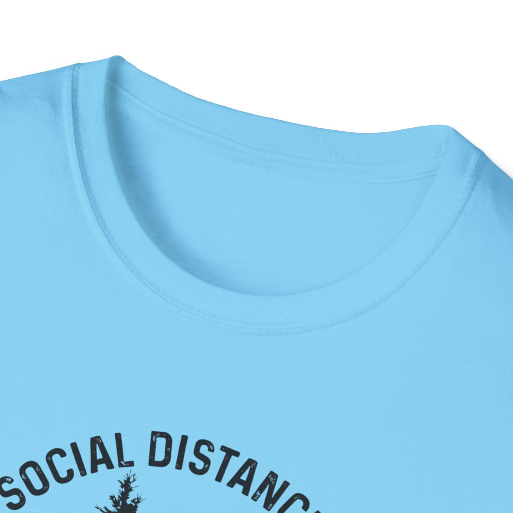 Social Distancing Since 1958 T-Shirt | Bigfoot Sasquatch Graphic