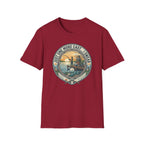 Just One More Cast Fishing T-Shirt | Retro Sunset Angler Design
