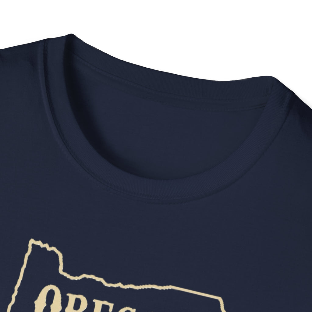 Oregon Bigfoot T-Shirt | Sasquatch Forest State Outline