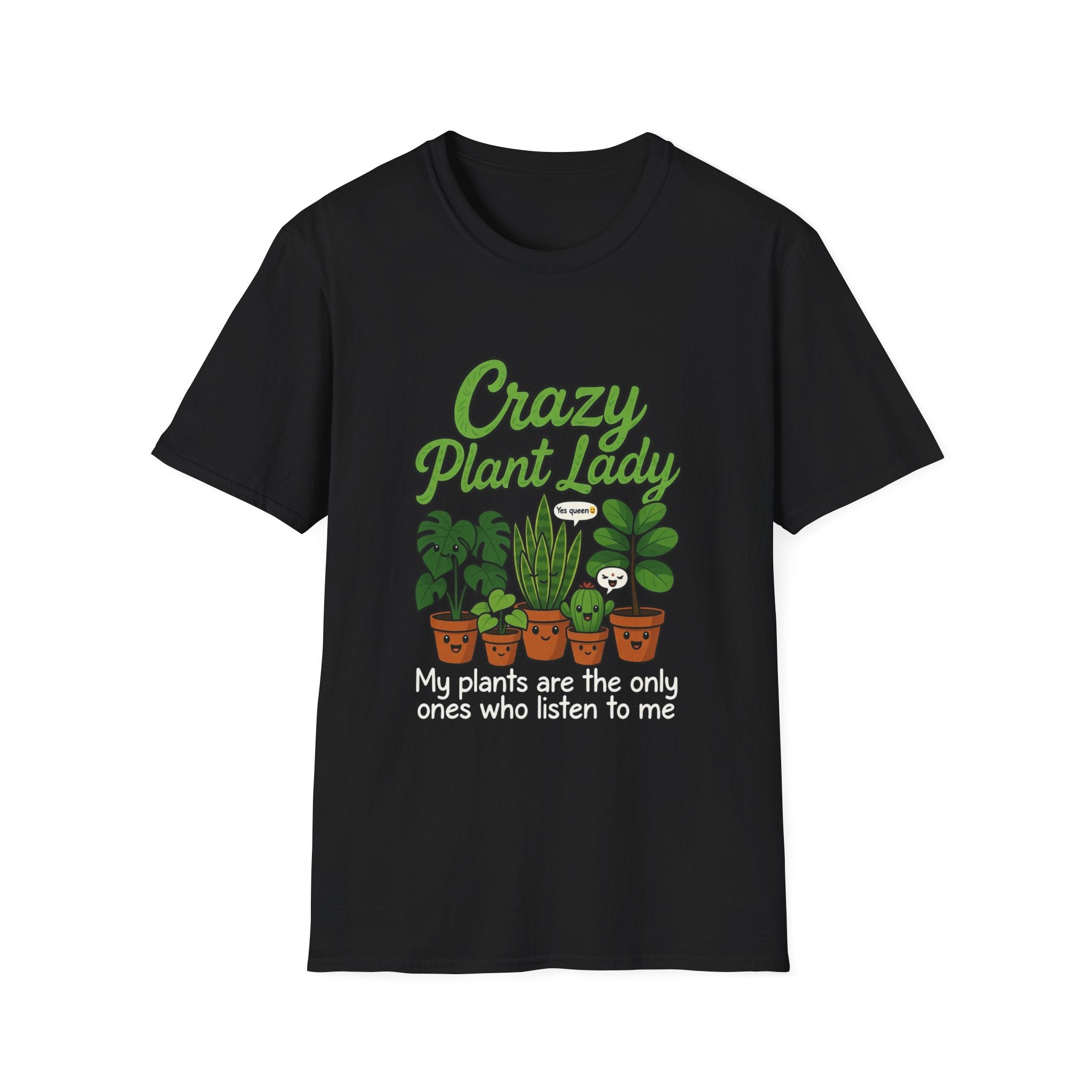 Crazy Plant Lady T-Shirt | Potted Houseplants Graphic Tee