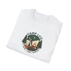 Camp Life tent campfire graphic T-Shirt | camping outdoors nature
