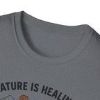Nature Is Healing The Squirrels Are Taking Over T-Shirt | Squirrel Forest Illustration