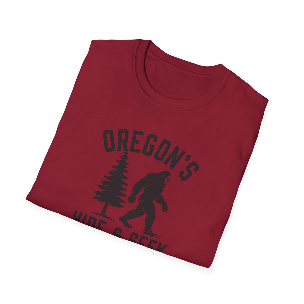 Oregon's Hide & Seek Champion T-Shirt | Bigfoot Sasquatch Graphic Tee