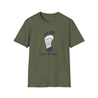 Leave No Trace footprint T-Shirt | Hiking mountain print