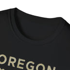 Oregon waterfall state map T-Shirt | River, Pines, Nature