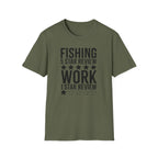 Fishing 5 Star Review Work 1 Star Review T-Shirt | Fishing Humor Shirt