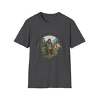 Dad is a Legend Camping T-Shirt | Bear, Campfire, Tent Cabin Illustration