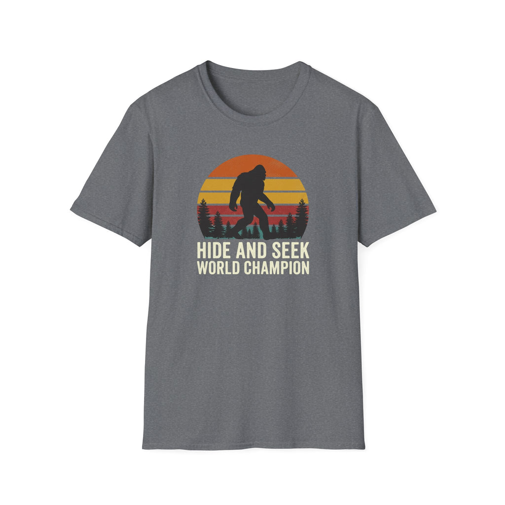 Bigfoot Silhouette Sunset T-Shirt | Retro Sasquatch Design