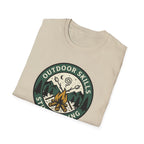 Outdoor Skills Still Pending T-Shirt | Camping Campfire Graphic Shirt