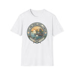 Just One More Cast Fishing T-Shirt | Retro Sunset Angler Design