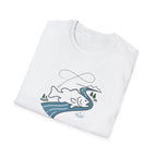 Find Your Current Wave T-Shirt | Surf River Whale Illustration