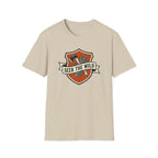 Seek The Wild emblem T-shirt | outdoor adventure badge design