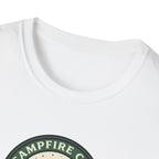 Campfire Club Patch design T-Shirt | Mountain Camping Logo Tee