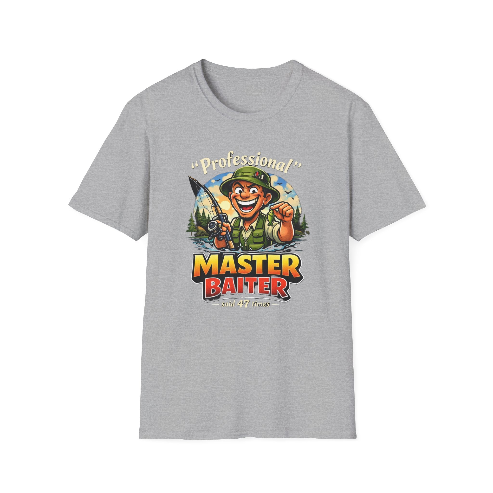 Master Baiter Fisherman T-Shirt | Fishing Graphic Tee, Outdoor Angler Design