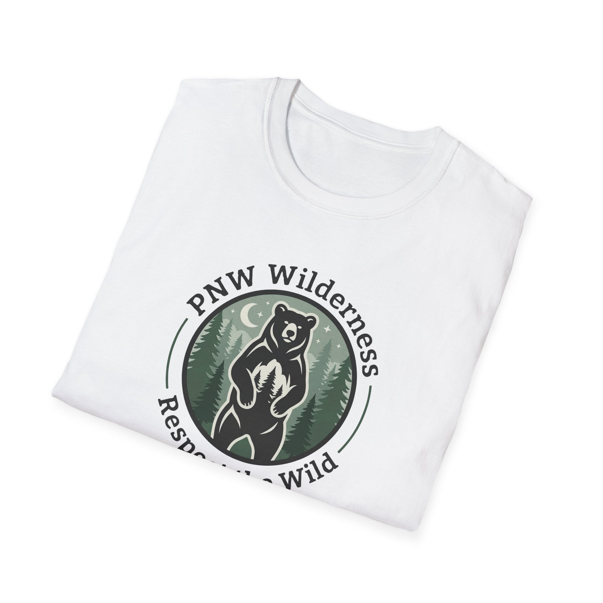 PNW Wilderness Bear Emblem T-Shirt | Respect the Wild