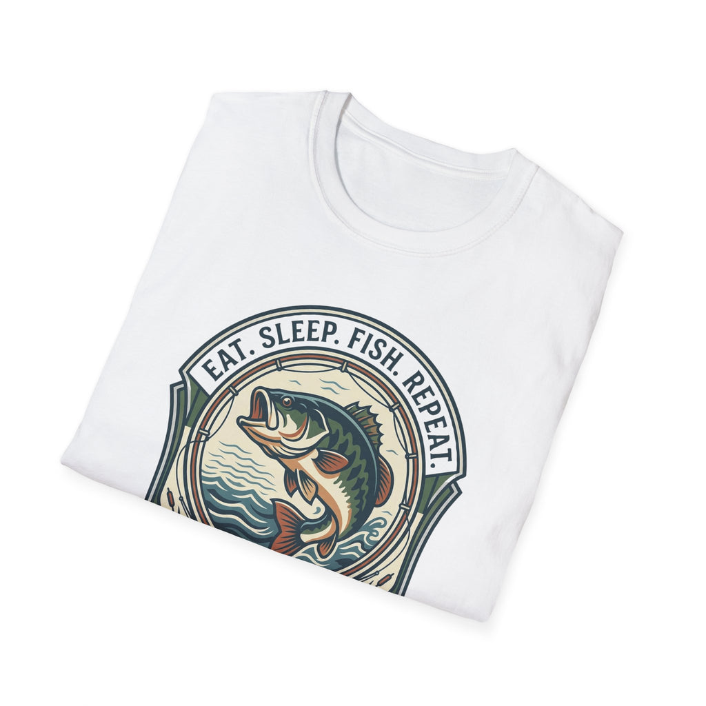 Eat Sleep Fish Repeat T-Shirt | Bass Fishing Graphic Tee
