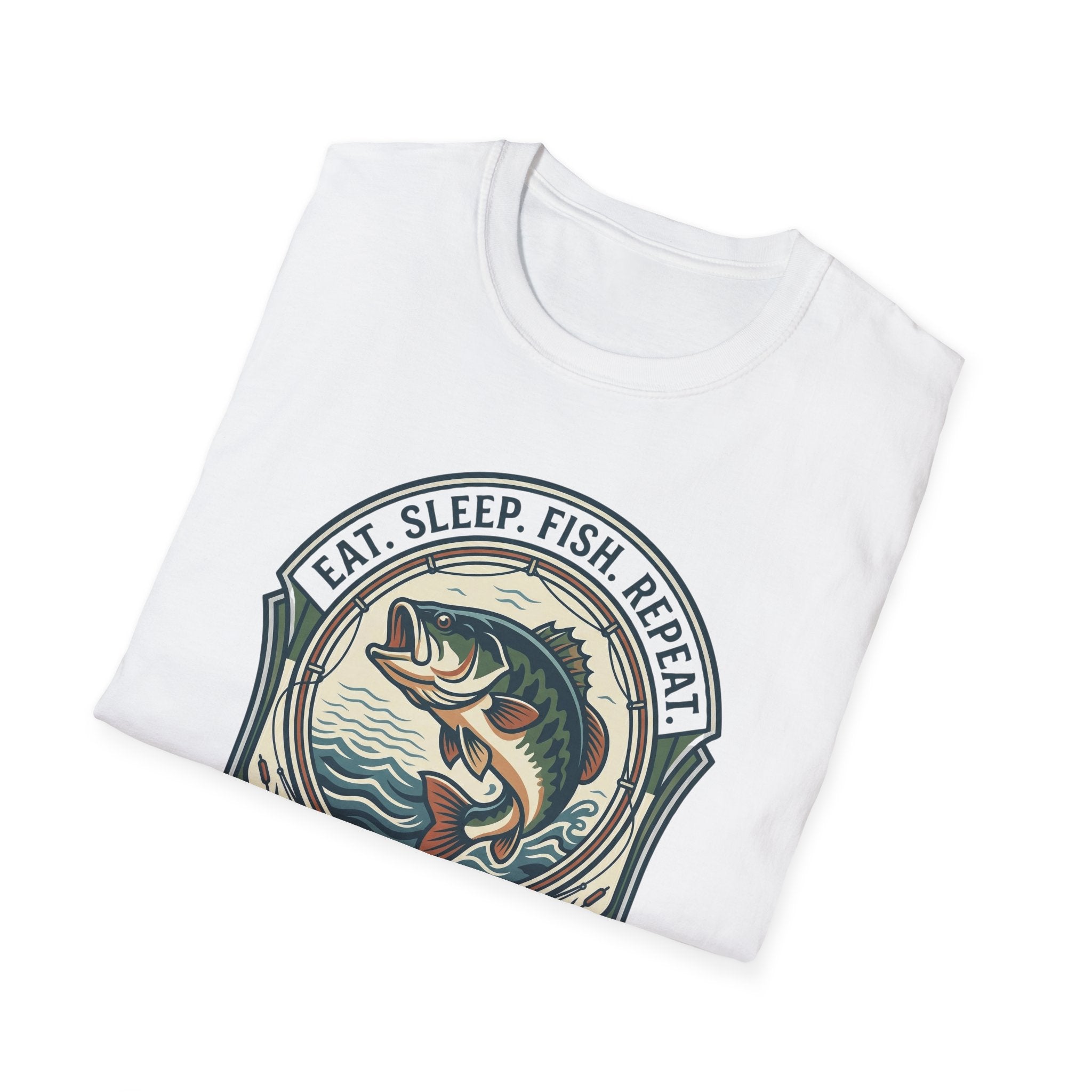 Eat Sleep Fish Repeat T-Shirt | Bass Fishing Graphic Tee