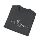 Buck Heartbeat Line T-Shirt | Deer EKG Graphic Tee