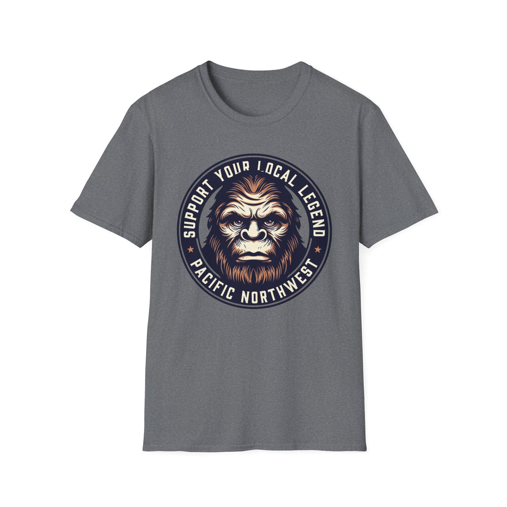 Support Your Local Legend Bigfoot T-Shirt | Pacific Northwest Sasquatch Tee