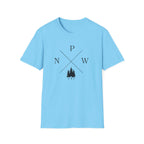 Compass Pines t-shirt | North South East West forest logo