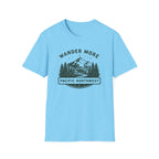 Wander More Pacific Northwest T-Shirt | Mountain Forest Adventure Tee