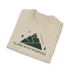 Climb With Purpose T-Shirt | Mountain Graphic Tee