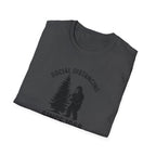 Social Distancing Since 1958 T-Shirt | Bigfoot Sasquatch Graphic