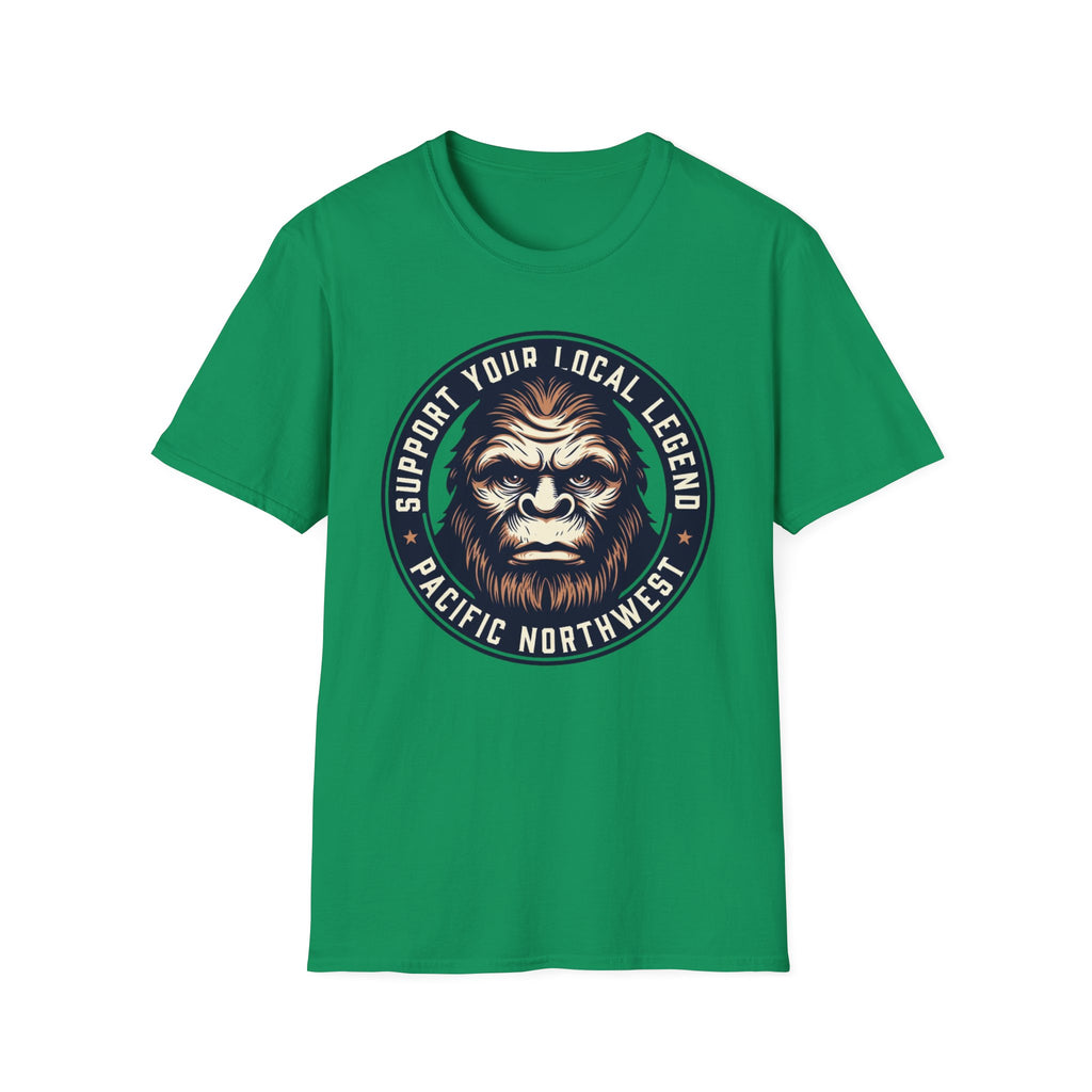 Support Your Local Legend Bigfoot T-Shirt | Pacific Northwest Sasquatch Tee