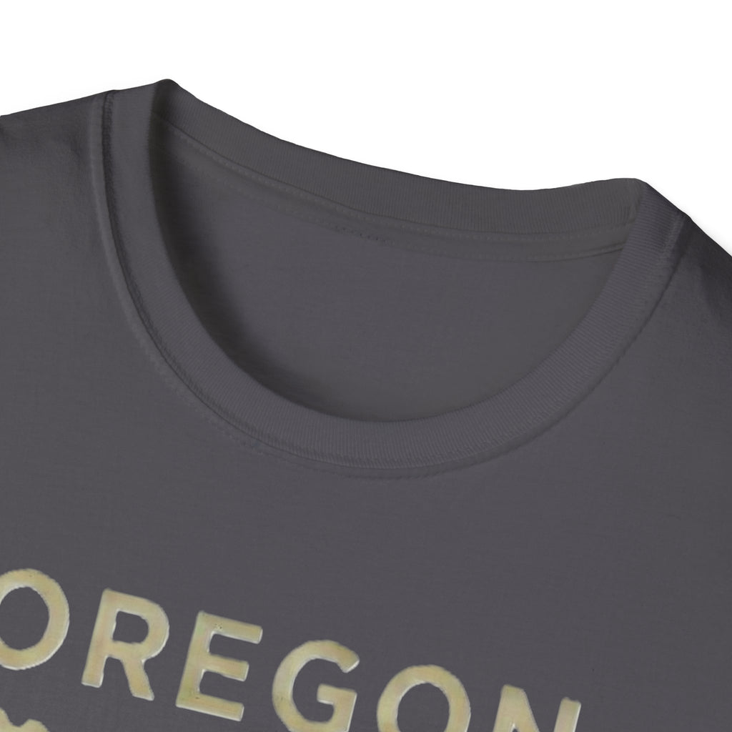 Oregon waterfall state map T-Shirt | River, Pines, Nature