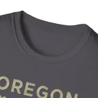 Oregon waterfall state map T-Shirt | River, Pines, Nature