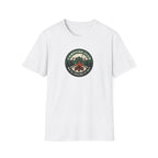 Campfire Club Patch design T-Shirt | Mountain Camping Logo Tee
