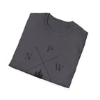 Compass Pines t-shirt | North South East West forest logo
