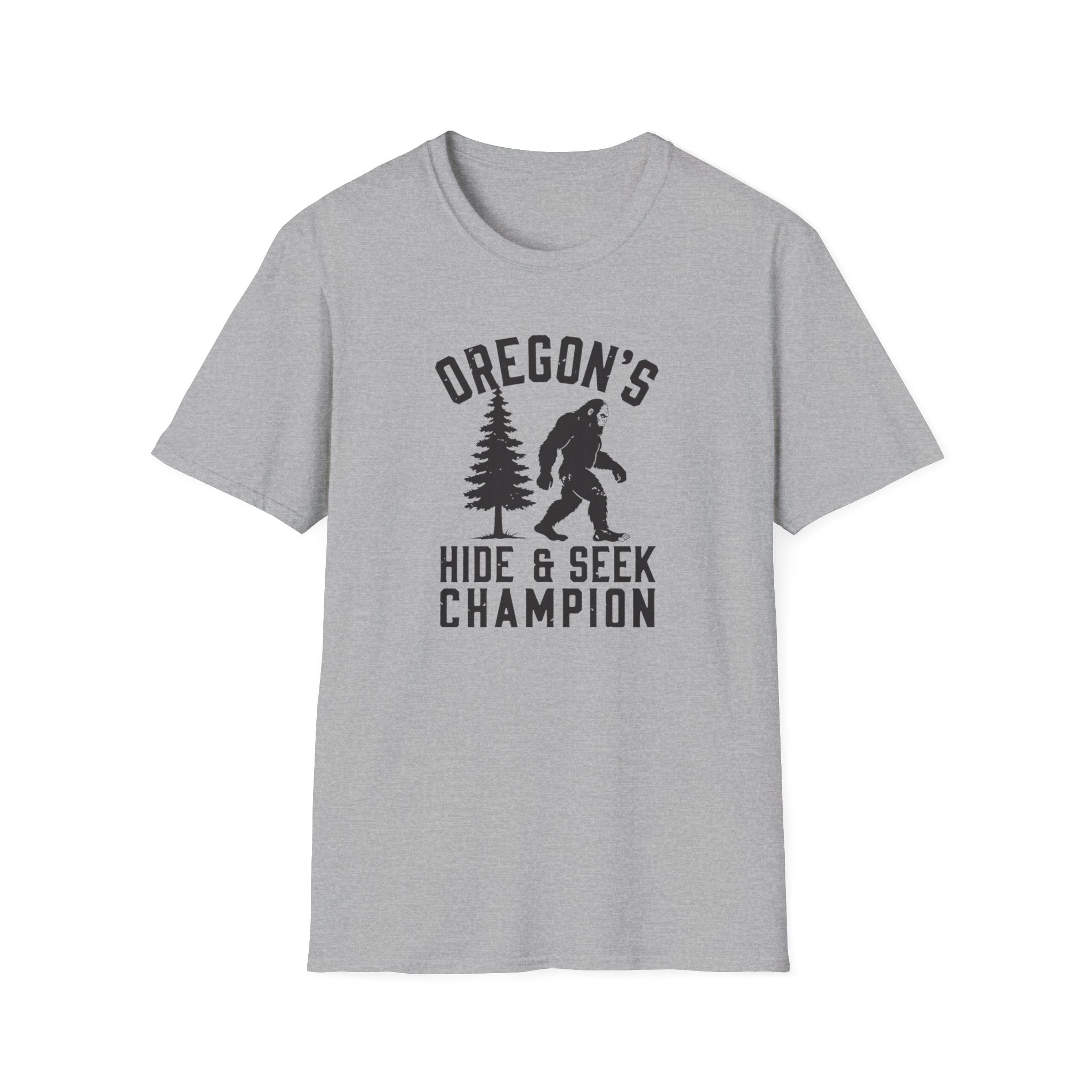Oregon's Hide & Seek Champion T-Shirt | Bigfoot Sasquatch Graphic Tee