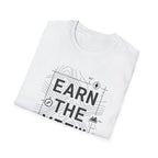 Earn The View T-Shirt | Hiking Adventure Typography Shirt