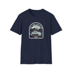 Mountain Lake Vista T-Shirt | Retro Scenic Nature Tee