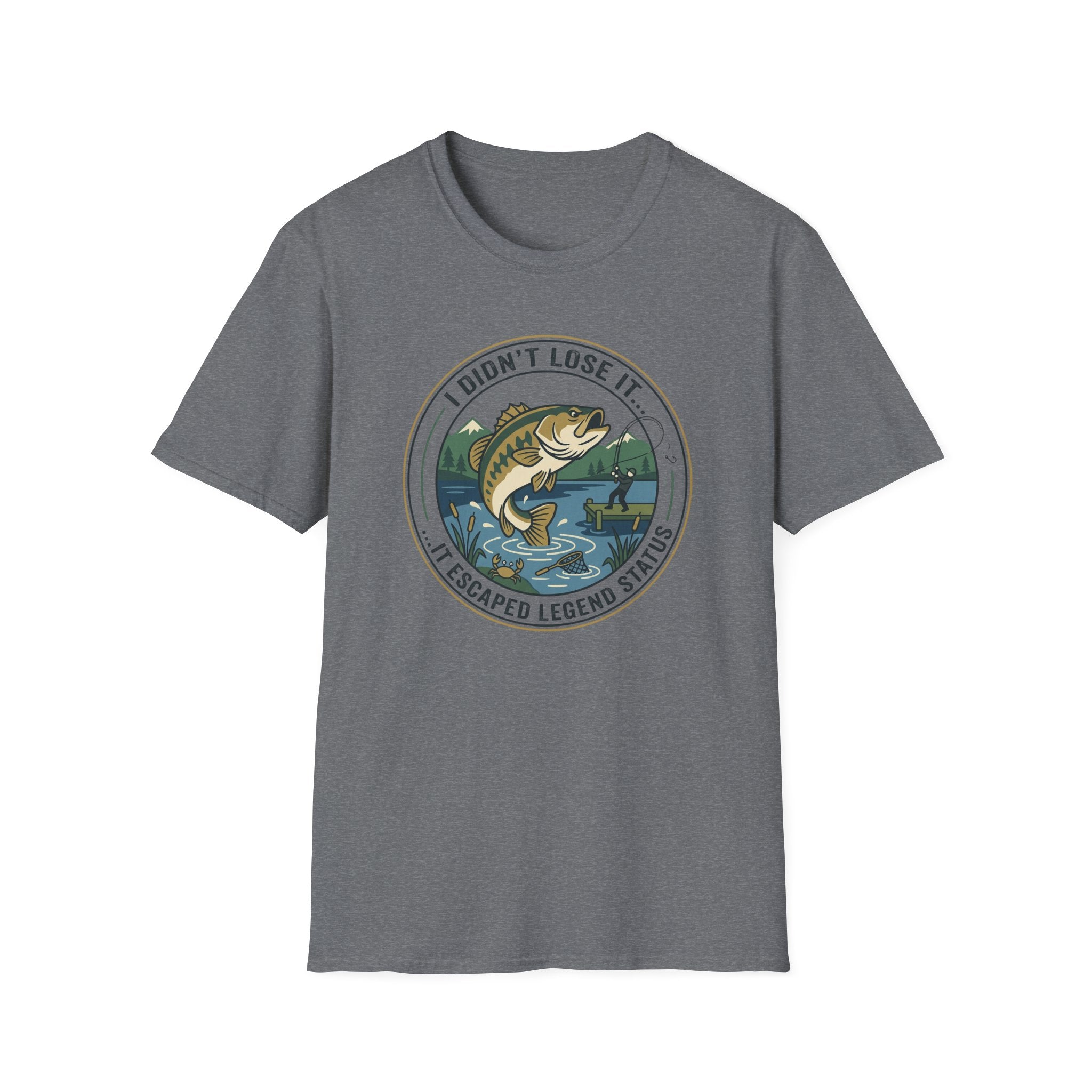 I Didnt Lose It I Escaped Legend Status T-Shirt | Bass Fishing Graphic
