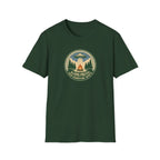 Aliens Prefer Our Campfire Spots T-Shirt | UFO Camping Badge Graphic