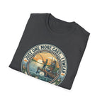 Just One More Cast Fishing T-Shirt | Retro Sunset Angler Design