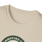 Campfire Club Patch design T-Shirt | Mountain Camping Logo Tee