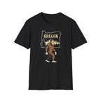 Oregon Bigfoot T-Shirt | Sasquatch Forest State Outline