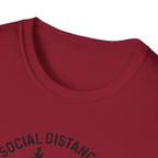 Social Distancing Since 1958 T-Shirt | Bigfoot Sasquatch Graphic