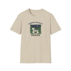 Camping Checklist Snacks T-Shirt | Camping Graphic Tee, Tent Campfire Design