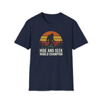 Bigfoot Silhouette Sunset T-Shirt | Retro Sasquatch Design