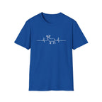Buck Heartbeat Line T-Shirt | Deer EKG Graphic Tee