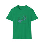 Find Your Current Wave T-Shirt | Surf River Whale Illustration